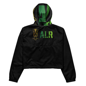 ALR Women’s cropped windbreaker hoodie (Jamaica)