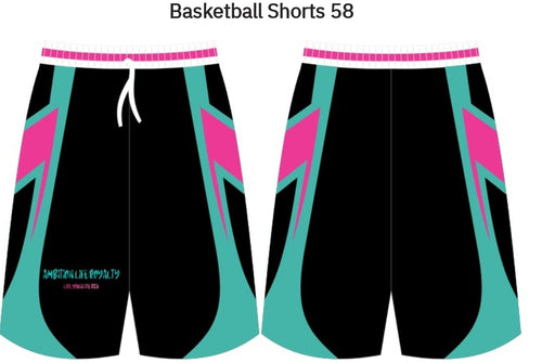 LIVE YOUNG DIE RICH UNISEX BASKETBALL SHORTS (MIAMI EDITION)