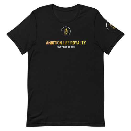 Live Young Die Rich Anubis black & yellow Short-Sleeve Unisex T-Shirt