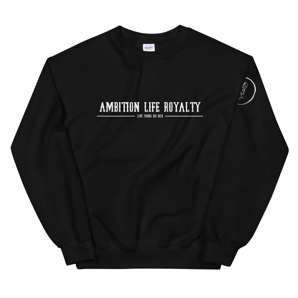 AMBITION LIFE ROYALTY BLACK/WHITE Unisex Sweatshirt