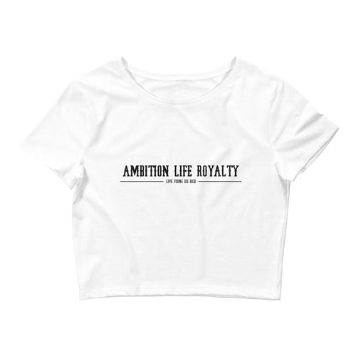 AMBITION LIFE ROYALTY QUEEN LOGO  Crop Tee