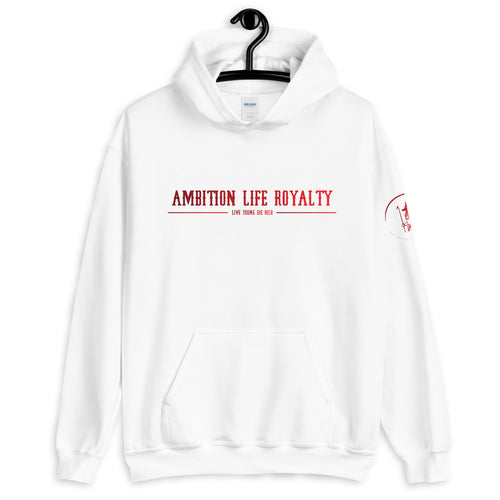 AMBITION LIFE ROYALTY RED/WHITE LOGO Unisex Hoodie