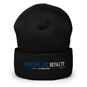 AMBITION LIFE ROYALTY BLUE LOGO Cuffed Beanie