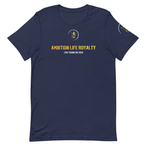 Live Young Die Rich royal gold unisex Short-Sleeve Unisex T-Shirt