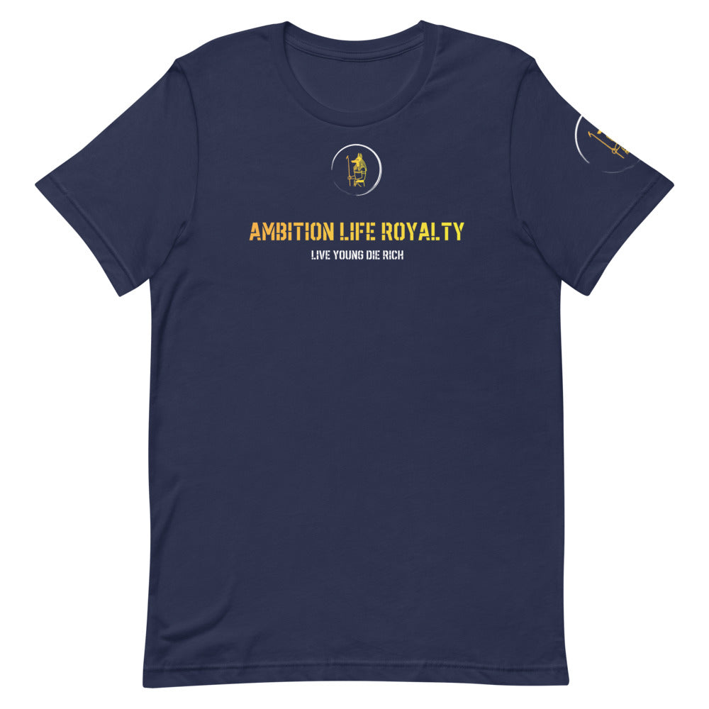 Live Young Die Rich royal gold unisex Short-Sleeve Unisex T-Shirt