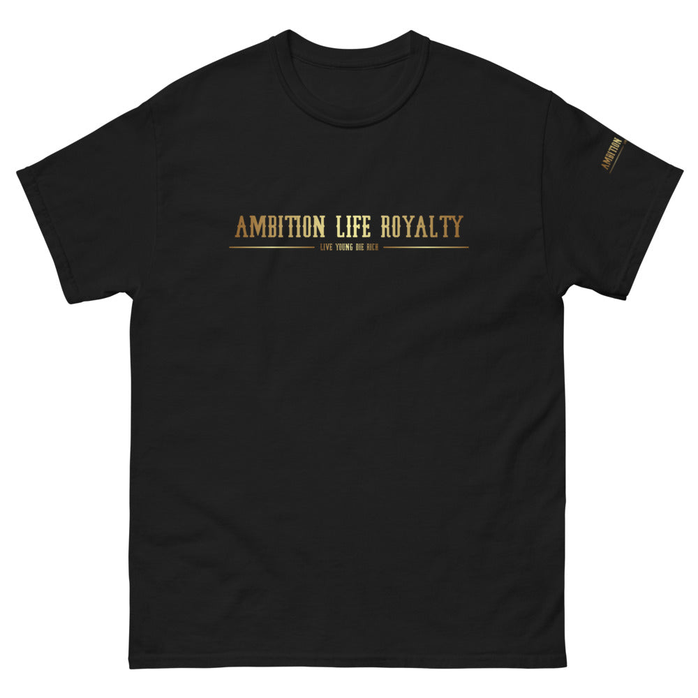 AMBITION LIFE ROYALTY BLACK/GOLD UNISEX  tee