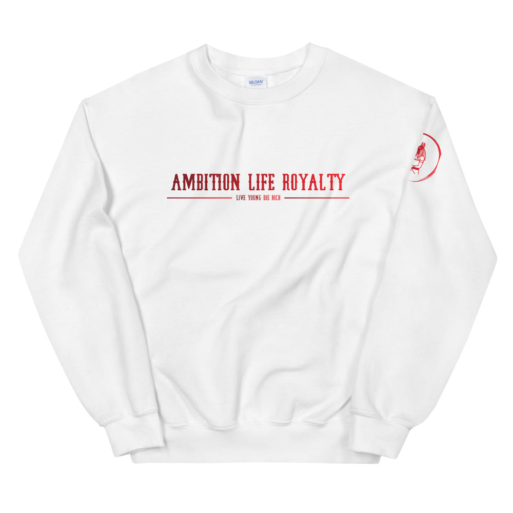 AMBITION LIFE ROYALTY RED/WHITE LOGO Unisex Sweatshirt