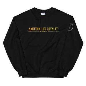 AMBITION LIFE ROYALTY BLACK/YELLOW Unisex Sweatshirt