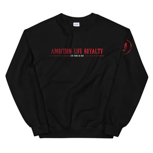 AMBITION LIFE ROYALTY BLACK/RED Unisex Sweatshirt